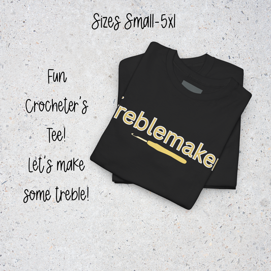 Treblemaker Cotton Tee crochet stitch funny shirt