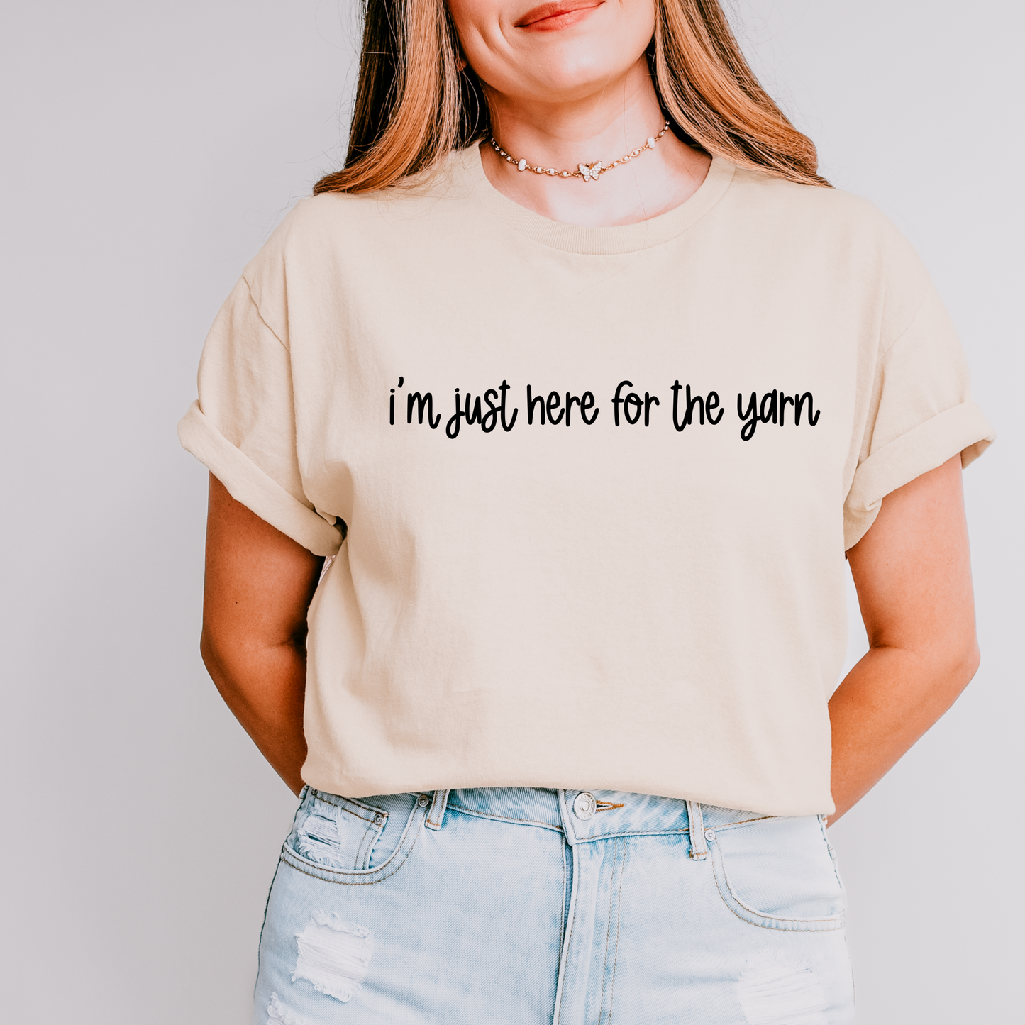 Just Here for the Yarn Funny T-shirt