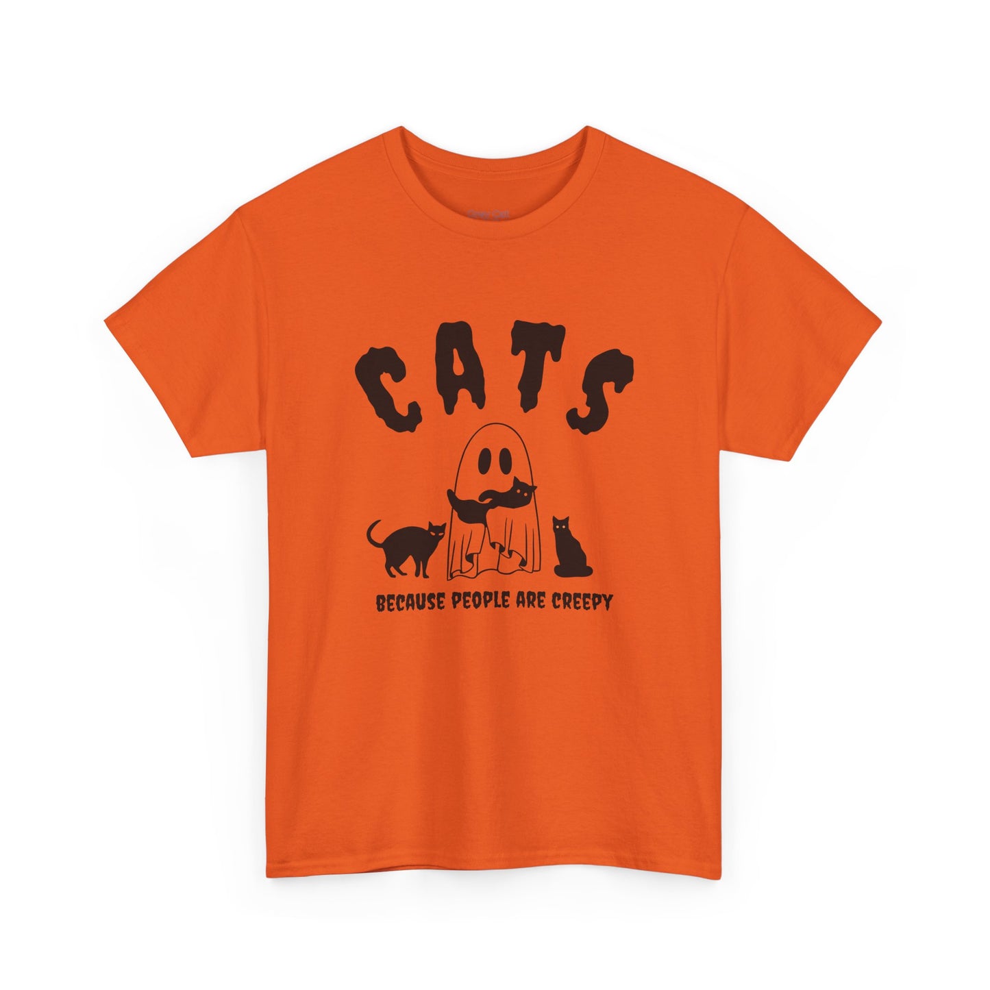 People are creepy, I prefer cats Halloween tee