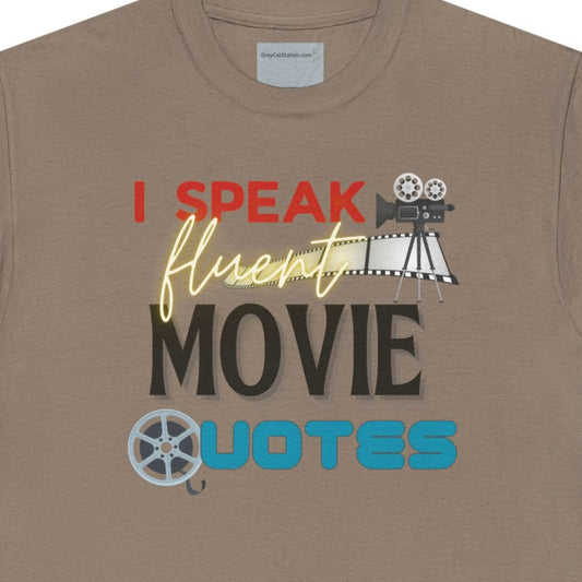 Movie Quotes T-Shirt, Film Lover Graphic Tee, Funny Cinema Fan Shirt, Pop Culture Movie Buff Top, Classic Film Dialogue Unisex Cotton Tee