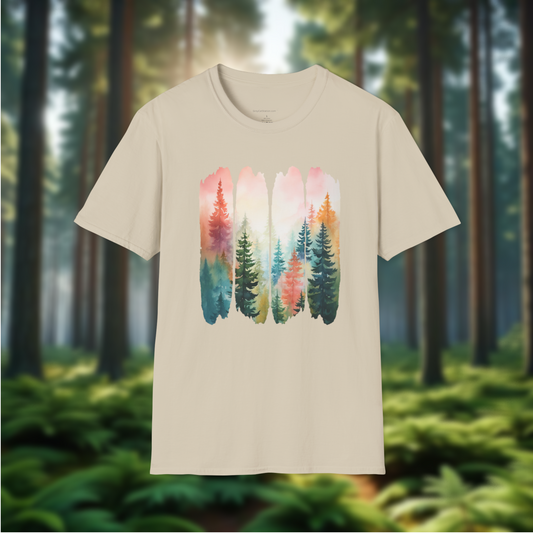 Misty Autumn Forest T-Shirt