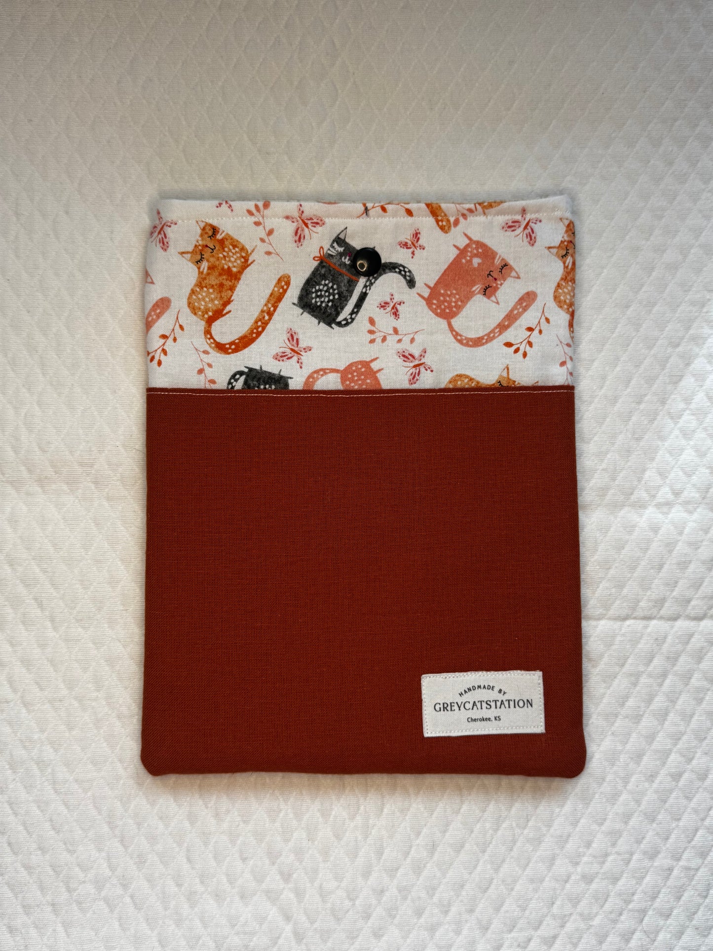 Cute Funny Cat Book Sleeve