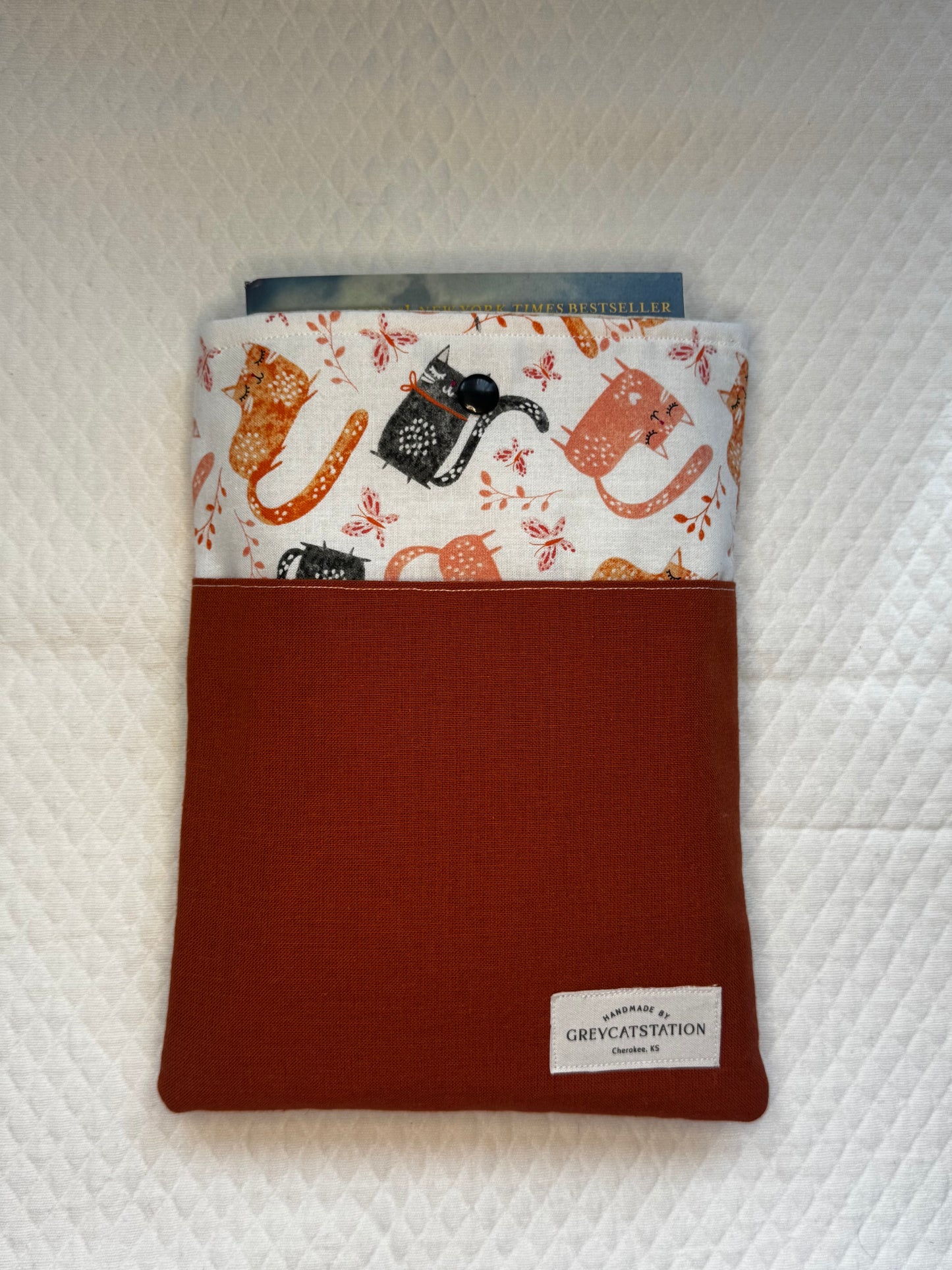 Cute Funny Cat Book Sleeve