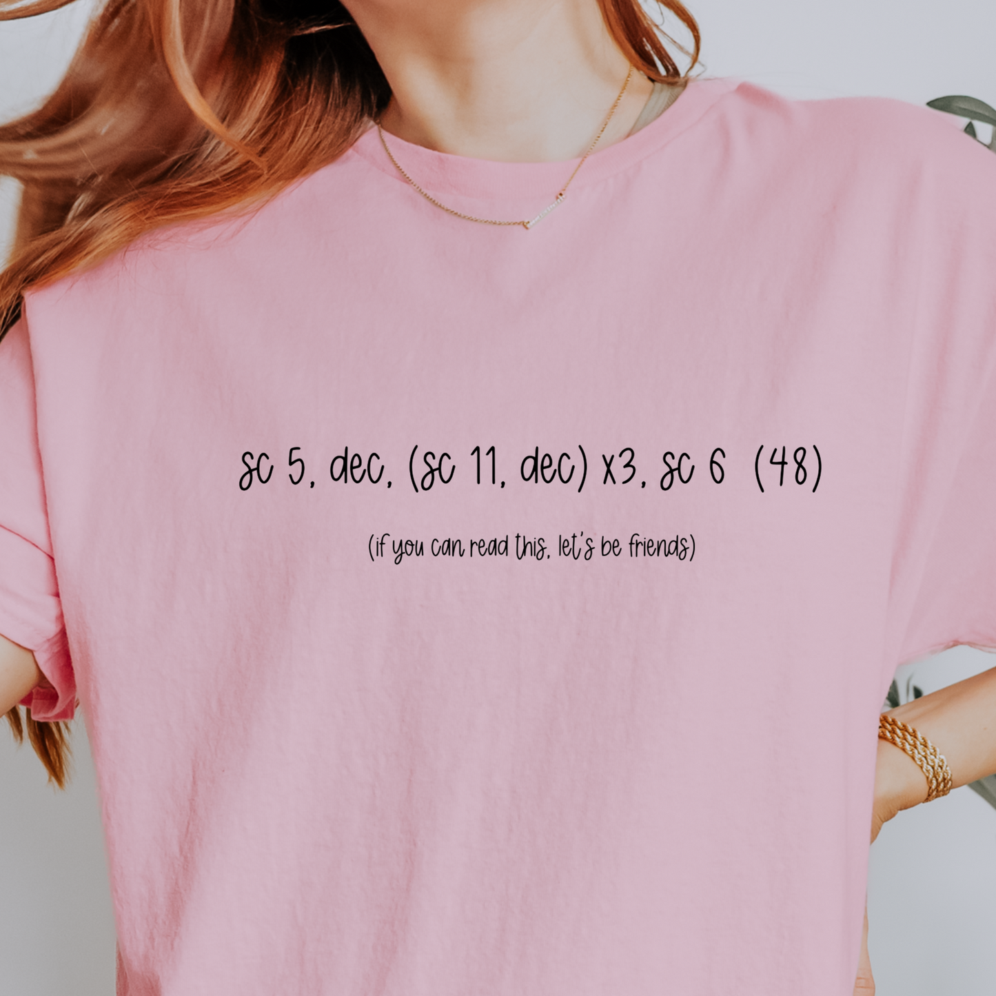 Crochet Friends Tee, Crochet Gift, Funny T-Shirt, Craft Graphic Top, Yarn Craft Quote Apparel